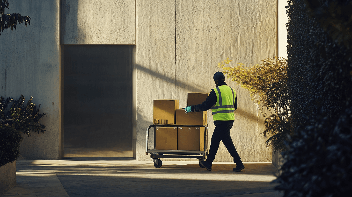 企業の荷物受け渡し口での軽貨物配送とEC出荷代行サービス